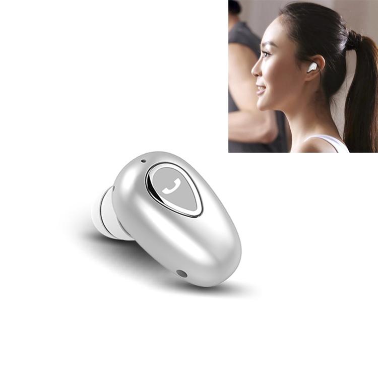 Wireless Sweatproof Bluetooth Earphones 5.0 - Yx01 - Silver