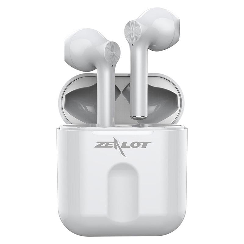 Wireless Bluetooth 5.0 Earbuds with Charging Case - White