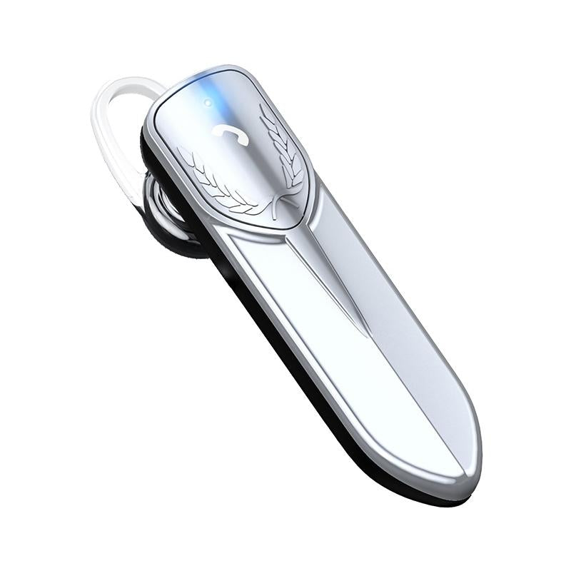 Bluetooth Earphone with Cvc Noise Reduction - Unilateral Design - Silver