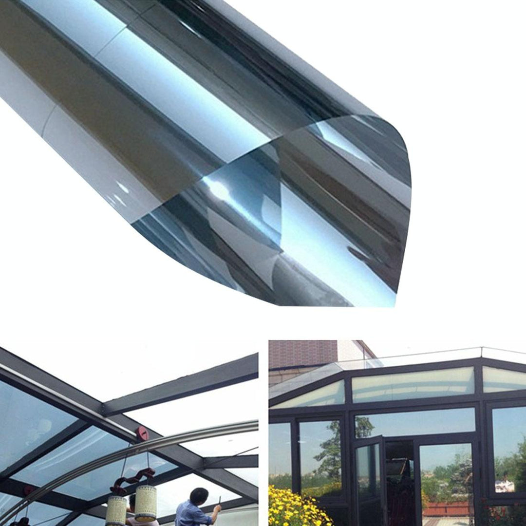 40cm x 1m Uv Reflective Privacy Window Film Sticker - Silver