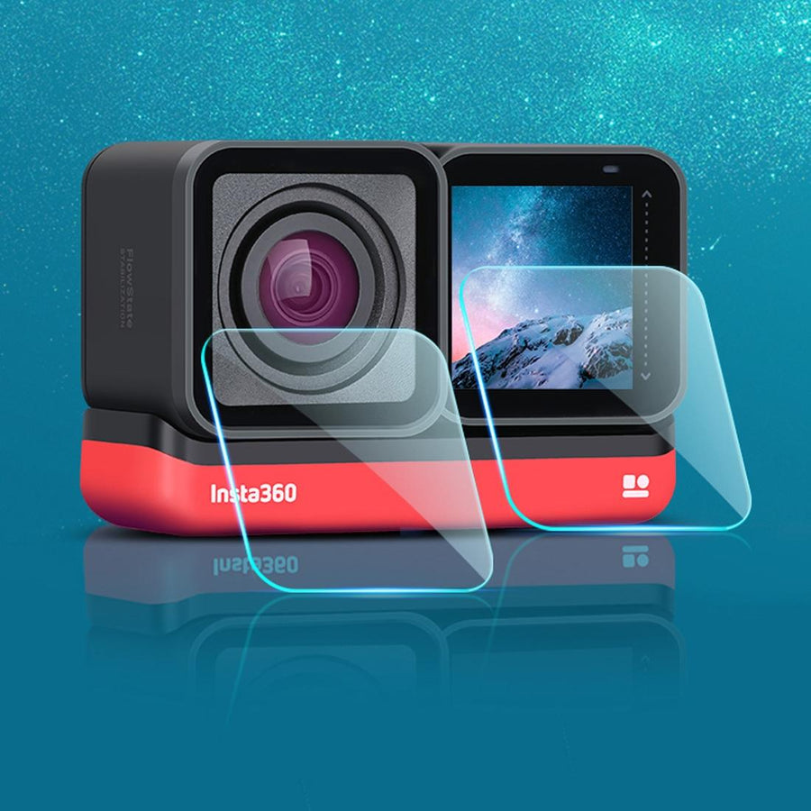Tempered Glass Film for Insta360 one r 4k Lcd Display and Lens