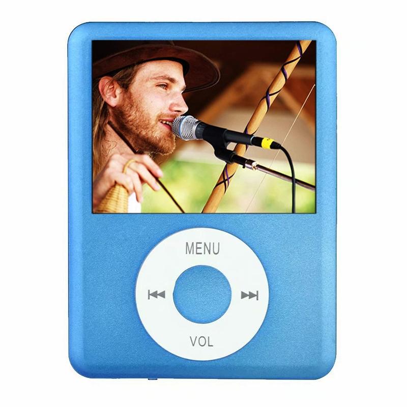 1.8 Inch Tft Mp4 Player W / Tf Slot Recorder Fm E Book & Calendar - Baby Blue