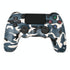 Wireless Bluetooth Game Controller for Ps4 with Dual Vibration and Light Strip - Camouflage Blue