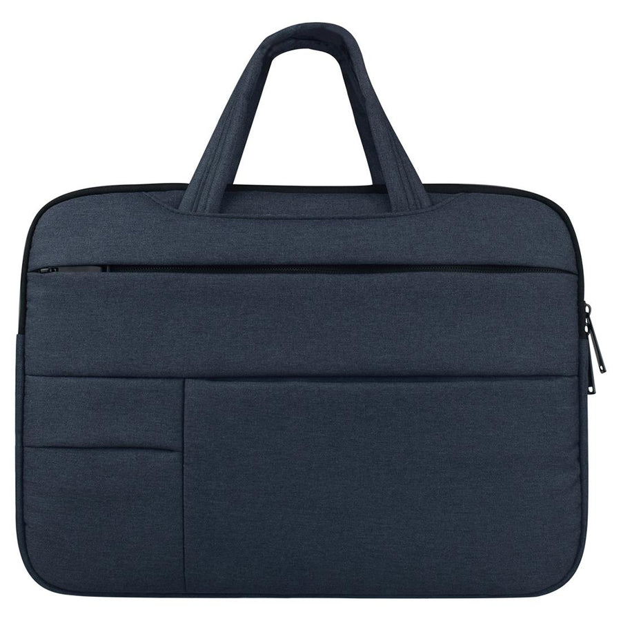 14 Inch Laptop Tablet Bag With Multiple Pockets And Soft Handle - Navy Blue