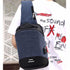 Versatile Oxford Shoulder Bag With Earphone & Usb - Navy Blue