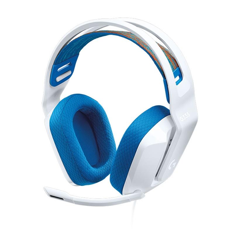 Foldable Wired Gaming Headset With Mic - White