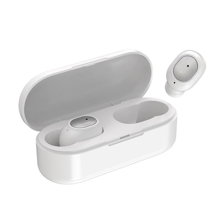 Wireless Sports Bluetooth Earphones - Binaural Stereo 5.0 - White