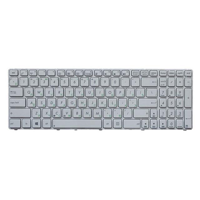 Russian Keyboard for Asus K52 K53s X61 N61 G60 G51 - Black - White