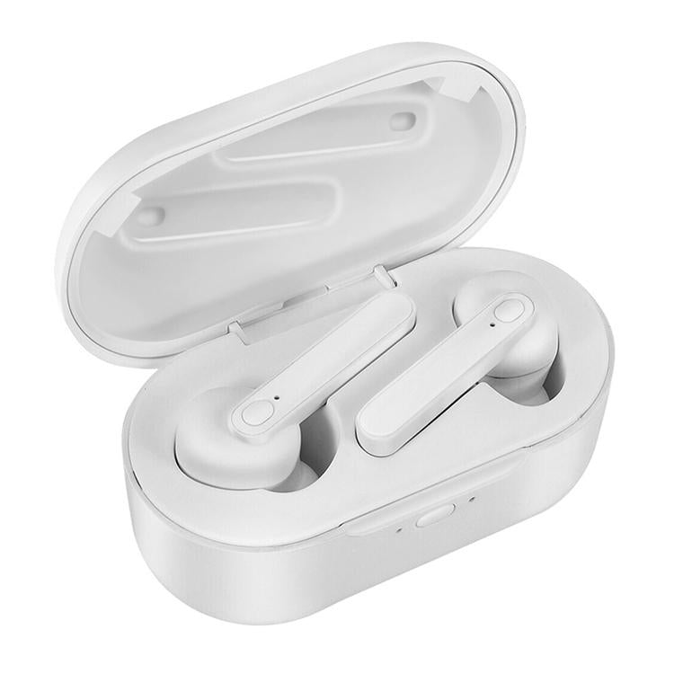 Waterproof Bluetooth Earphones with Magnetic Charging Box - 5.0 - White