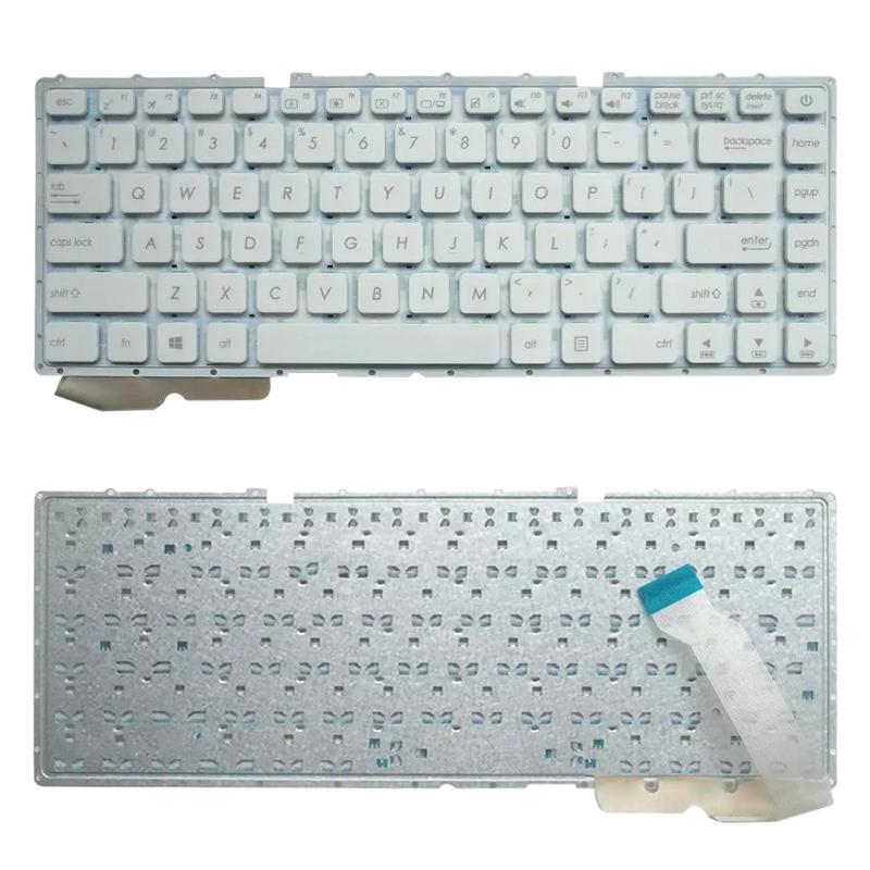 Us Keyboard for Asus Vivobook X441 Series - Black - White