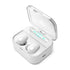 Wireless Stereo Bluetooth Headset with Charging Case and Digital Display - X7 Tws V5.0 - White