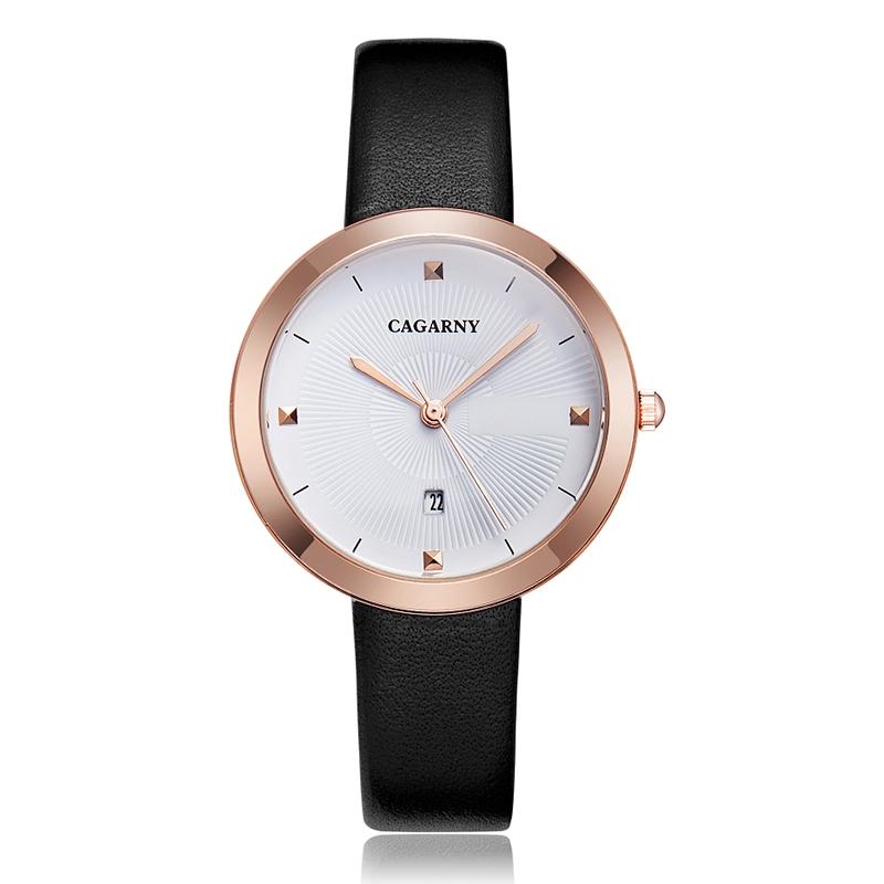 Waterproof Steel Band Quartz Watch - Fashion Life - Black White