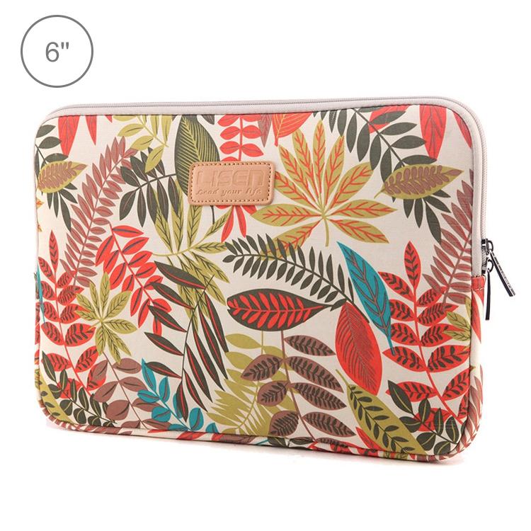 Colourful Leaves Sleeve Case for Amazon Kindle - Zipper Briefcase - White