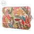 Sleeve Case Colourful Leaves Zipper Briefcase Carrying Bag - White