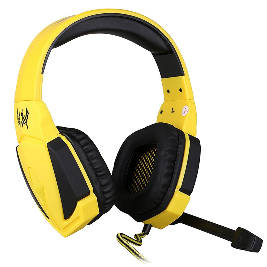 Usb Stereo Gaming Headset With Mic & Led 2.2M Cable Black / Yellow