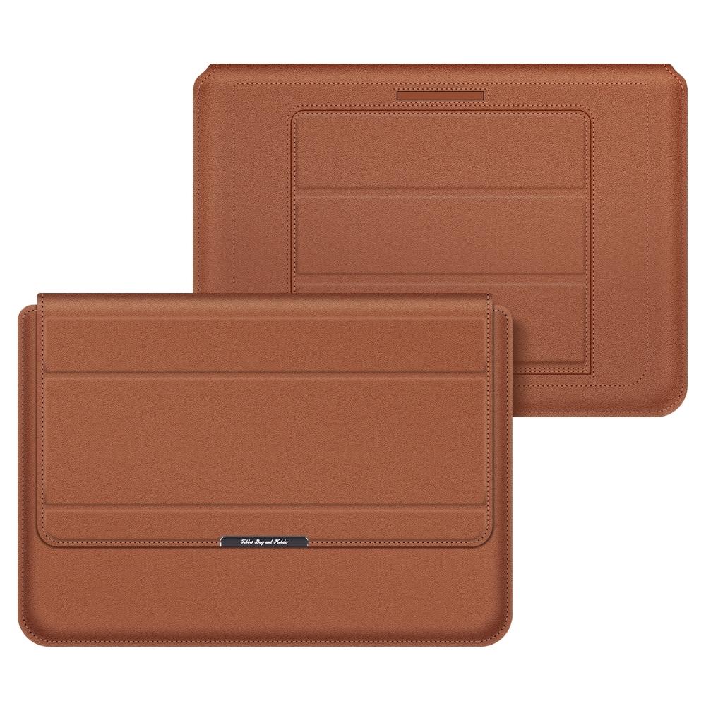 Waterproof 4-in-1 Laptop Holder with Wrist Protection - Fits 17 Inch - Brown