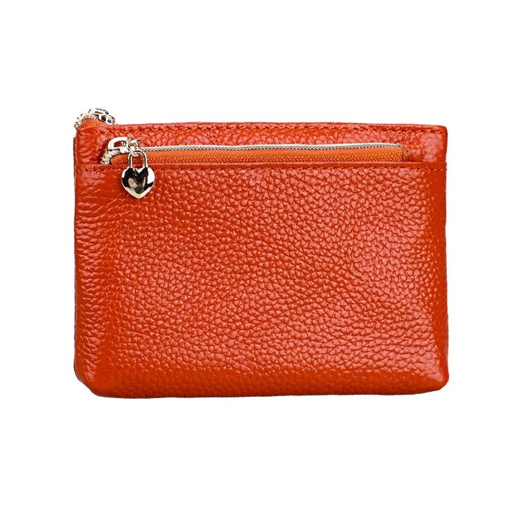 Spacious Litchi Texture Rfid Hand Wallet - Brown