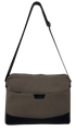 FIB Byron Canvas Laptop Messenger Bag Travel Shoulder Sling - Brown