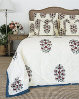 Gulbahar Bedspread Coverlet Summer Light Quilt - Ruby (Queen - 210 cm x 210 cm)