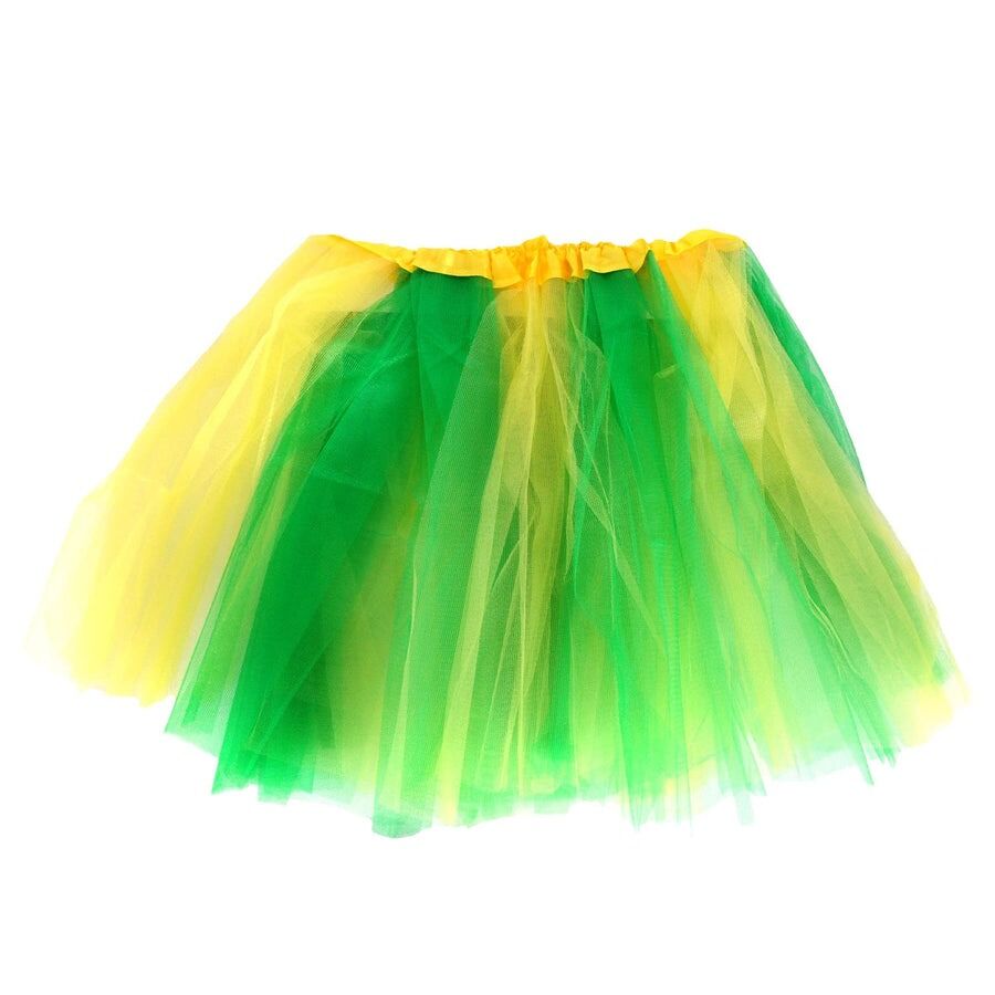Green and Gold Yellow Adult Tutu â€“ Cheer Australia Day Medium Size, 40cm Length Adjustable