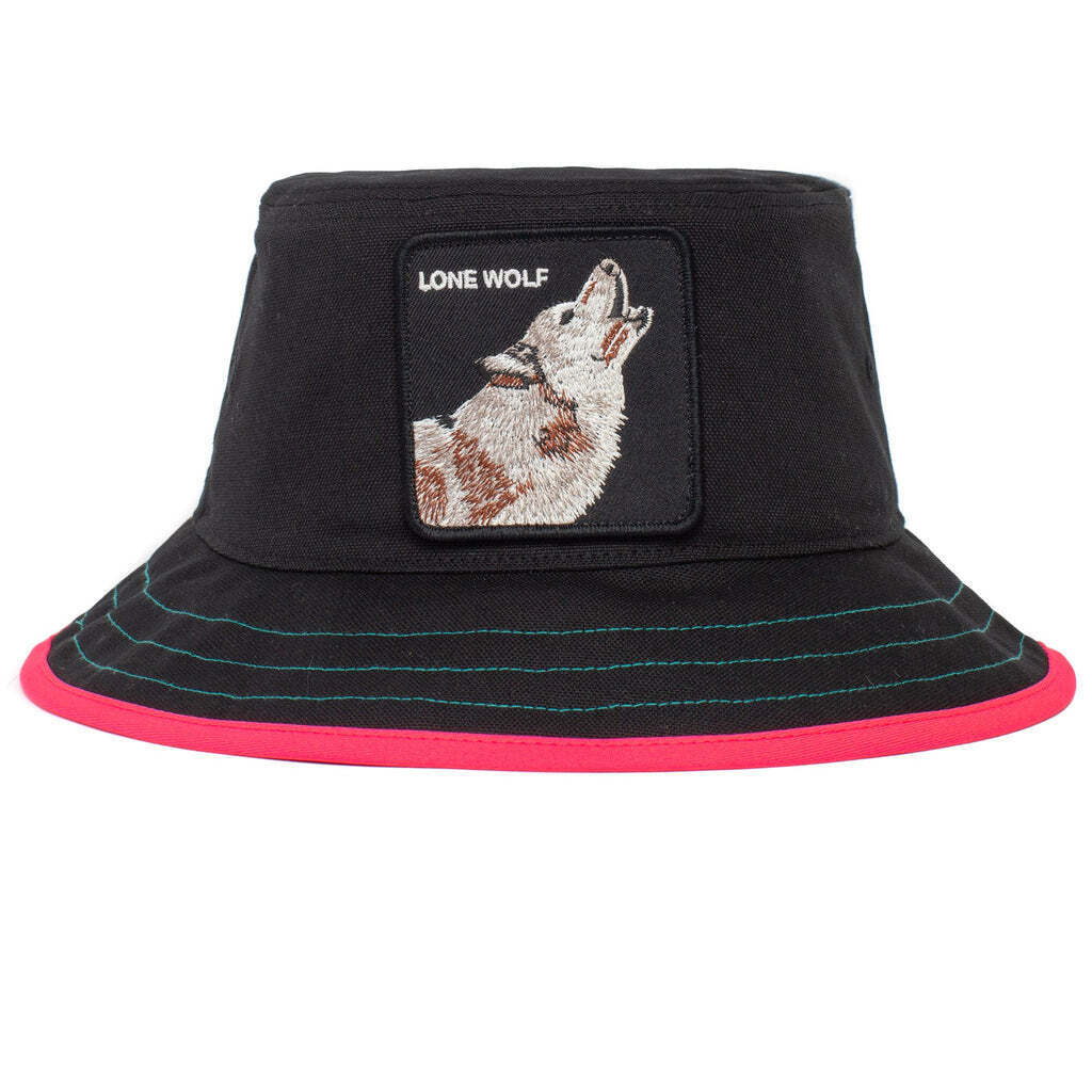 Goorin Bros Costa Lobo Bucket Hat 100% Cotton Animal Series - Black - L