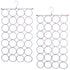 2x 24 Hole Scarf Hanger Holder Storage Tie Belt Scarf Organiser Space Saver