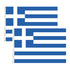 2x Greece Country Flags Greek Heavy Duty National Olympics Europe - 150cm x 90cm