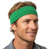 PLAIN HEADBAND Elastic Stretch Sport Yoga Hair Band Unisex 8cm Wide Wrap - Green