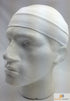 PLAIN HEADBAND Elastic Stretch Sports Yoga Hair Band Unisex 8cm Wide - White