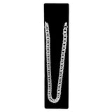 BIG NECKLACE 50cm Pimp Costume Party Fancy Dress Gangster Chain Jewellery - Silver