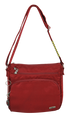FIB Mens Crossbody Bag Satchel Adjustable Shoulder Strap Travel - Burgundy