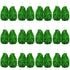 Green Metallic Cheerleading Pom Poms – Set of 12 w/ Easy-Grip Handles Australia Day