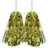 Yellow Metallic Cheerleading Pom Poms – Set of 2 with Easy-Grip Handles Australia Day
