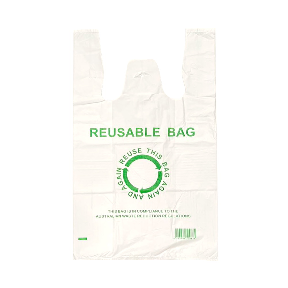 245pcs Jumbo 45Ã—74cm Eco Reusable Plastic Singlet Shopping Grocery Bags Big