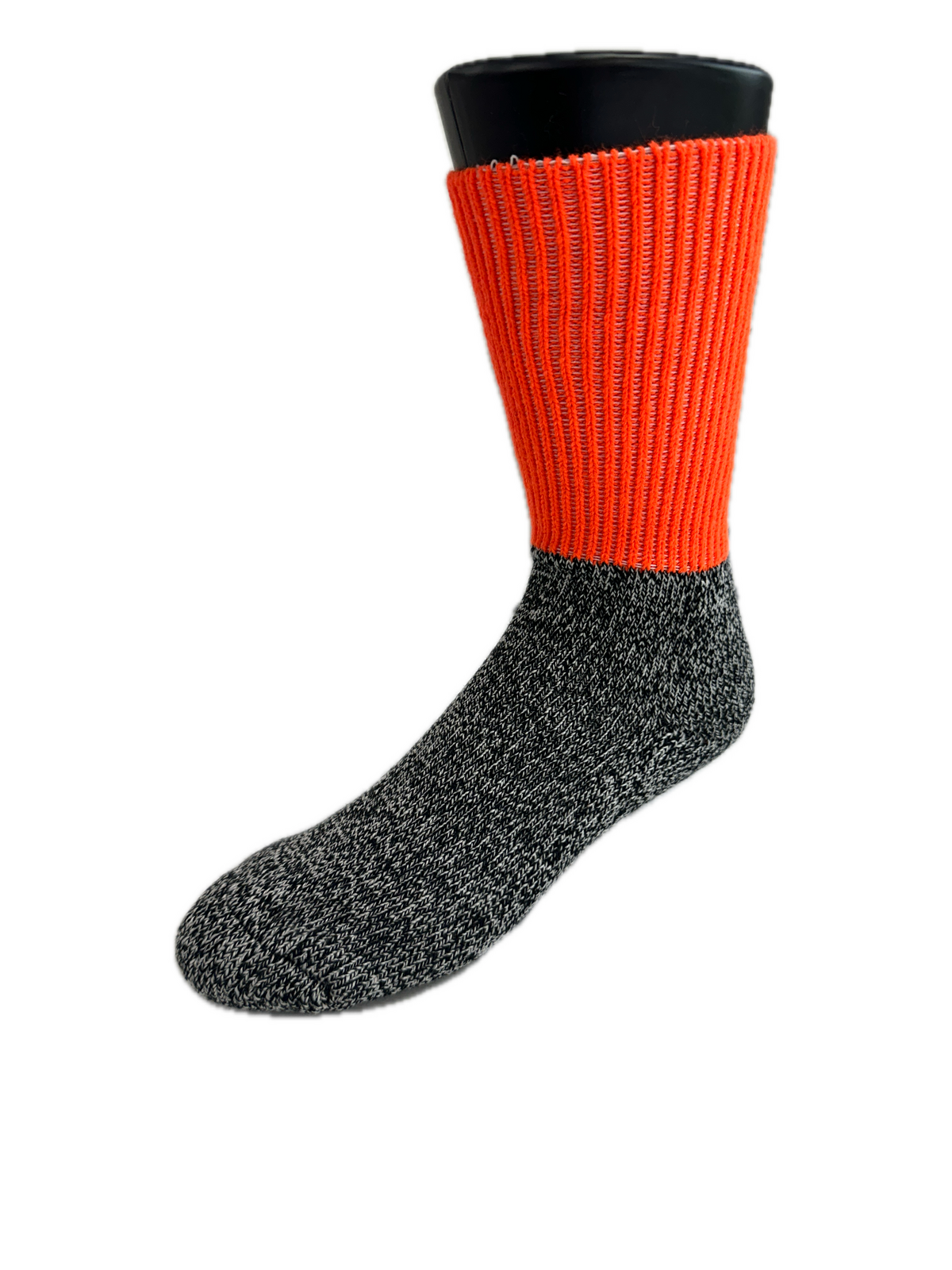 1 Pair Woolen Thermal HI VIS SOCKS Workwear Work Safety High Visibility - Orange - 6-11