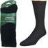 1 Pair DIABETIC BAMBOO Socks Work Socks Medical Loose Top Crew Cushion BLACK - 11-14