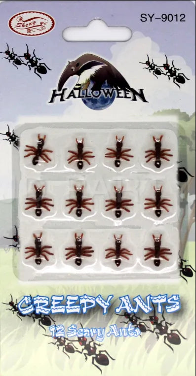 240x MINI FAKE ANTS Trick Halloween Scary Creepy Joke Prank Small Gag Toy Bug