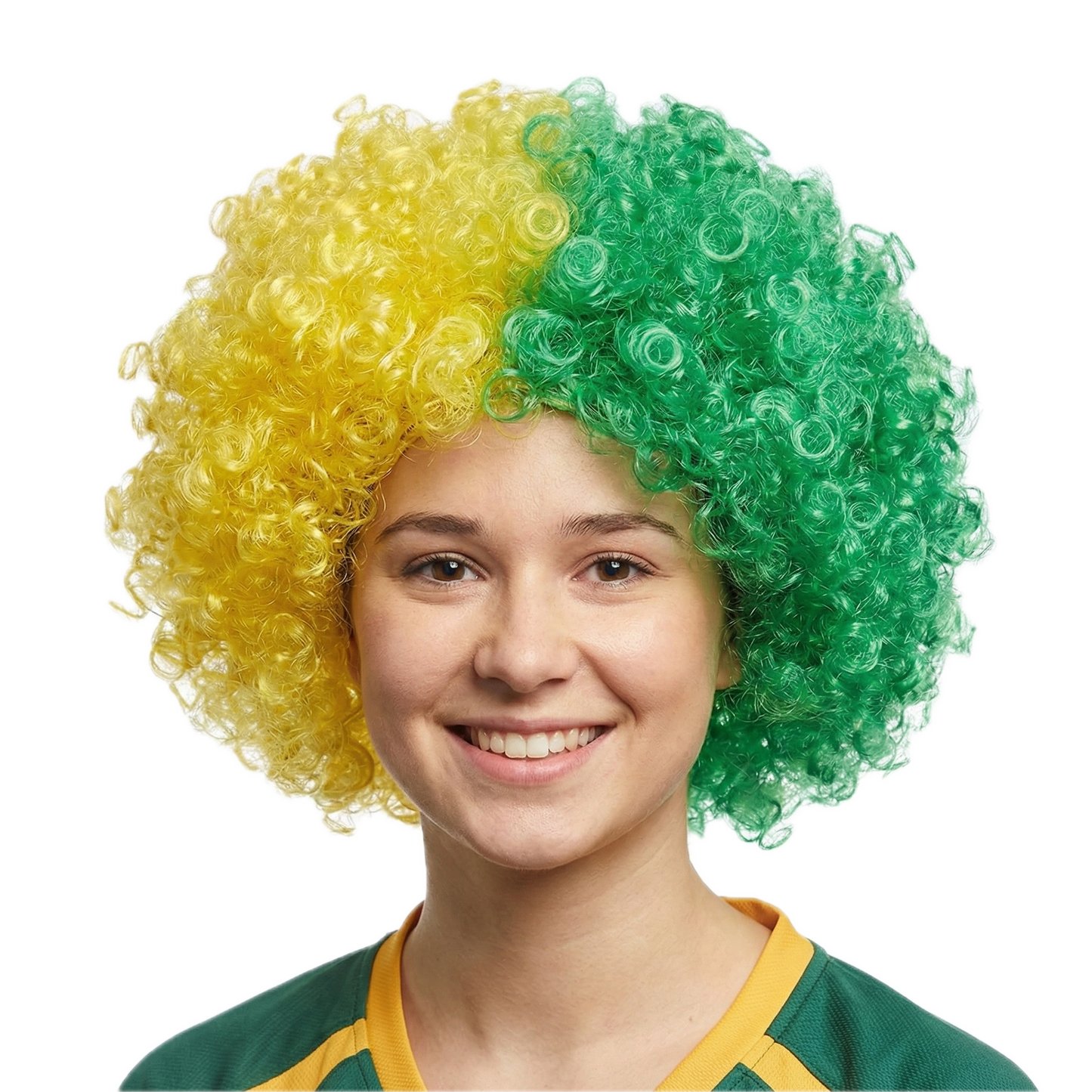 DELUXE AUSSIE AFRO WIG Costume Party Fancy Curly Hair Disco Dress Australia Day