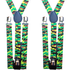 2x Mens Suspenders Braces Adjustable Strong Clip On Elastic Formal Wedding Slim - Army Camouflage 2