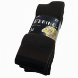 3 Pairs MERINO WOOL SOCKS Mens Heavy Duty Premium Thick Work Socks in Brown