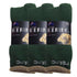 3 Pairs MERINO WOOL SOCKS Mens Heavy Duty Premium Thick Work Socks Cushion - Green - 6-11