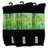 3 Pairs Mens Bamboo Rich Work Socks Thick Cushioned Anti Odour - Black - 6-11