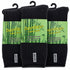 3 Pairs Mens Bamboo Rich Work Socks Thick Cushioned Anti Odour - Charcoal Grey - 6-11