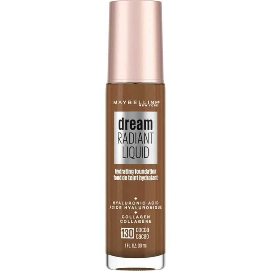 Maybelline Dream Radiant Liquid Foundation Makeup, 130 Cocoa, 1 fl oz
