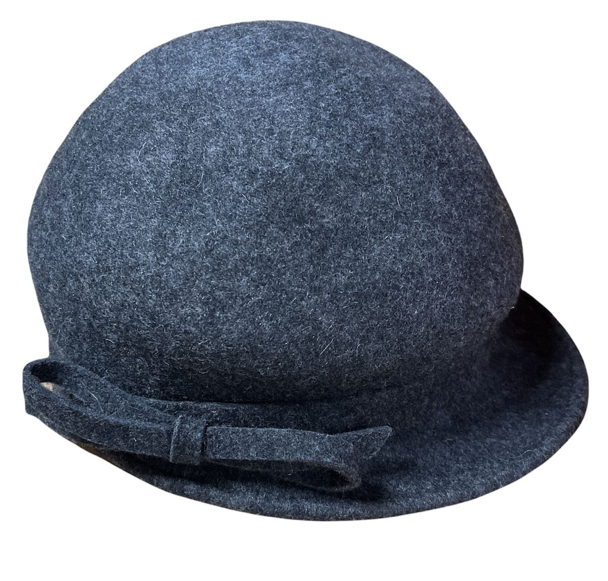 Maddison Avenue Womens Adjustable Wool Vintage Beret Cap Bow One Size - Grey 
