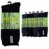 6 Pairs Mens Bamboo Rich Work Socks Thick Cushioned Anti Odour - Assorted - 11-14