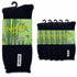 6 Pairs Mens Bamboo Rich Work Socks Thick Cushioned Anti Odour - Navy Blue - 6-11