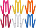 6x Mens Suspenders Braces Adjustable Strong Clip On Elastic Formal Wedding BULK - Assorted Colour Pack