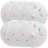 6x PARASOL UMBRELLA Chinese Japanese Bamboo Flower Pattern 80cm Large BULK - White