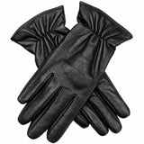 Womens Premium Kangaroo Leather Gloves 100% Wool Lined Winter Warm - Black - Large